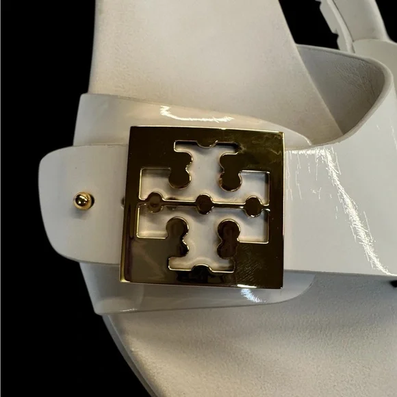Tory Burch Mellow White Rubber Slide. Sz: 6 - Picture 6 of 11